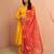 Women's mustard rayon anarkali kurta set - traditional raksha bandhan festive ethnic dress