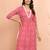Women's red bandhani print kurta - traditional raksha bandhan cambric cotton ethnic dress