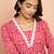 Women's red bandhani print kurta - traditional raksha bandhan cambric cotton ethnic dress