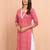 Women's red bandhani print kurta - traditional raksha bandhan cambric cotton ethnic dress