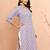 Women's grey floral angrakha kurta - traditional rakhi dress with sequin yoke work