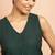 Women's bottle green moonlight jacquard kurta - contemporary rakhi cotton blend ethnic wear
