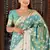 Sea Green Color Banarasi Silk Meenakari Design Saree