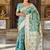Sea Green Color Banarasi Silk Meenakari Design Saree