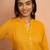 Women's mustard embroidered cotton kurta - festive rakhi outfit with sequin work ethnic wear