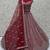 Cherry Net Heavy Fancy Embroidered Designer Lehenga Choli