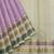 Lavender and cream pure zari silk saree