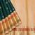 Pine green pure zari silk saree