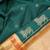Pine green pure zari silk saree