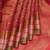 Dual tone tomato red pattu saree