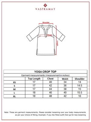 Womaroon cotton crop yoga top with geometric embroidery & dolman sleeves 5