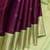 Purple and mint pure zari silk saree