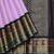 Lavender and black pure zari silk saree