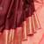 Chilli red pure zari silk saree