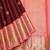 Chilli red pure zari silk saree