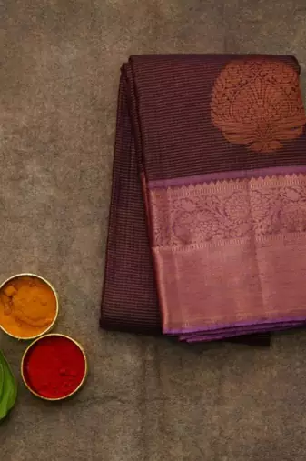 Vairaoosi brown silk saree