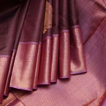 Vairaoosi brown silk saree with silk mark certified 3