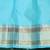 Green and blue pure zari silk saree