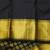 Black brocade silk saree