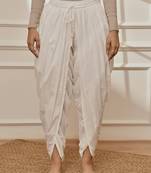 Wowhite cambric cotton dhoti yoga pants with drawstring waist