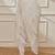 Women's white cambric cotton dhoti yoga pants with drawstring waist