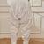 Women's white cambric cotton dhoti yoga pants with drawstring waist