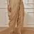 Women's beige cambric cotton dhoti yoga pants with drawstring waist