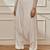 Women's white cotton lycra harem yoga pants with drawstring & elasticated waist