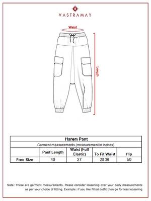 Wowhite cotton lycra harem yoga pants with drawstring & elasticated waist 5