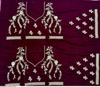 Maroon Velvet Heavy Fancy Embroidered Designer Lehenga Choli 6