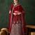 Maroon Semi-Stiched Heavy Zari Embroidery Velvet Lehenga Choli 