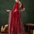 Maroon Semi-Stiched Heavy Zari Embroidery Velvet Lehenga Choli 
