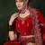 Red Semi-Stiched Heavy Zari Embroidery Velvet Lehenga Choli 