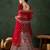 Red Semi-Stiched Heavy Zari Embroidery Velvet Lehenga Choli 
