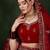 Red Semi-Stiched Heavy Zari Embroidery Velvet Lehenga Choli 