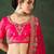 Pink Semi-Stiched Heavy Zari Embroidery Silk Lehenga Choli 