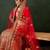 Red Semi-Stiched Heavy Zari Embroidery Silk Lehenga Choli 