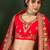 Red Semi-Stiched Heavy Zari Embroidery Silk Lehenga Choli 