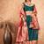 Green Semi-Stiched Weaving Work Banarasi Silk Lehenga Choli 