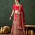 Maroon Semi-Stiched Heavy Zari Embroidery Silk Lehenga Choli 
