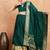 Green Semi-Stiched Weaving Work Banarasi Silk Lehenga Choli 
