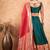 Green Semi-Stiched Weaving Work Banarasi Silk Lehenga Choli 