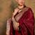 Maroon Semi-Stiched Weaving Work Banarasi Silk Lehenga Choli 