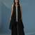 Black georgette embroidered kurta with pant