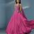 Pink chinon plain anarkali