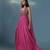 Pink chinon plain anarkali