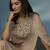 Gold georgette plain kurta with pant