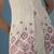 White silk embroidered tunic with pant
