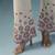 White silk embroidered tunic with pant