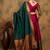 wine Semi-Stiched Weaving Work Banarasi Silk Lehenga Choli 